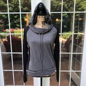 EUC Grey and Black Athleta Hoodie